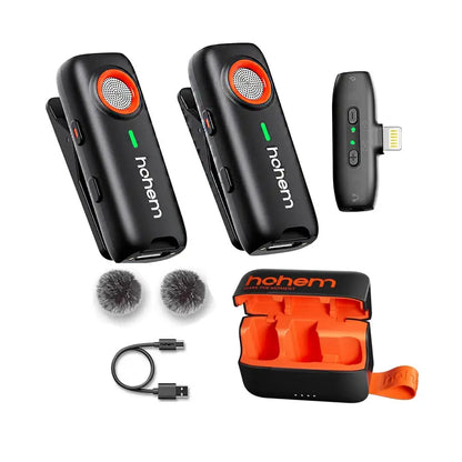 Hohem MIC-01 Wireless Lavalier Mic, DSP Noise Cancel, 20H Battery