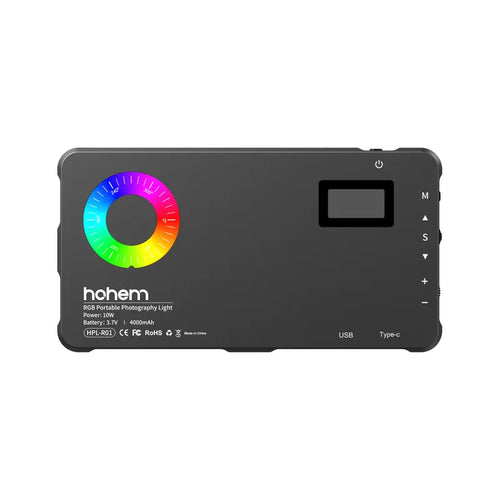 Hohem RGB LED Light w/ Powerbank, 24 Effects, Rechargeable