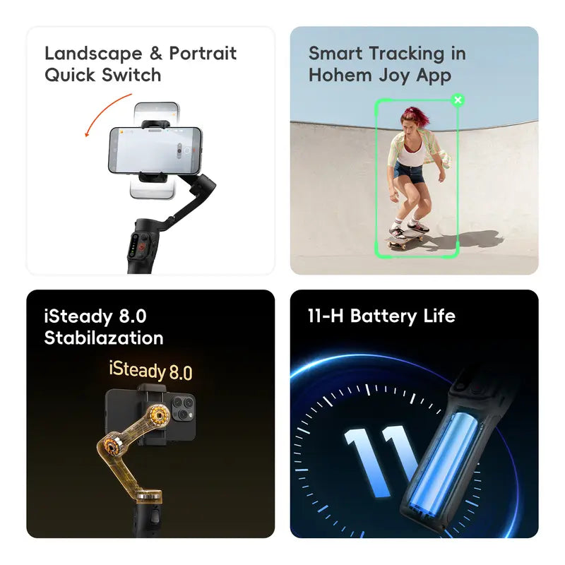 Hohem iSteady X3 SE Foldable 3-Axis Phone Gimbal w/ Remote
