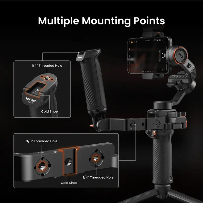 Hohem Adjustable Sling Grip for iSteady Gimbal, Multi-Thread Handle