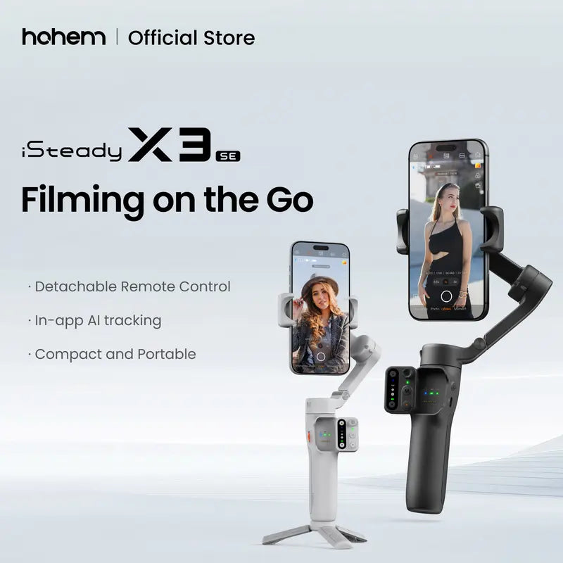 Hohem iSteady X3 SE Foldable 3-Axis Phone Gimbal w/ Remote