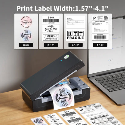JADENS Bluetooth Thermal Label Printer – iOS/Android/PC, Etsy/Ebay/Shopify