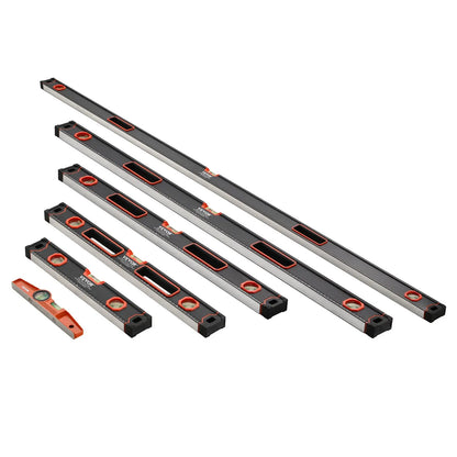 VEVOR 6-Pc Magnetic Torpedo Level Set, Aluminum, Multi-Angle