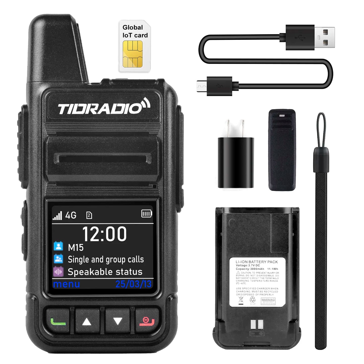 TIDRADIO TD-M15 4G POC Radio 5000KM Range