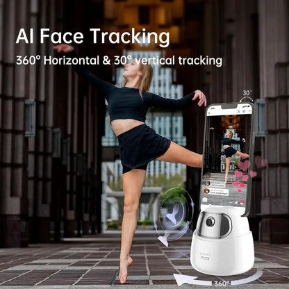 Hohem GO Auto Face Tracking Holder, 360° AI Tripod w/ Gesture Control